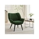 thumbnail image 1 of Mid-century accent chair: comfy corduroy fabric sofa armchair para sala de estar, dormitorio, y oficina study, moderno vintage reading chair con arms y metal legs, 1 of 7