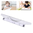 thumbnail image 1 of Rolling Ruler Parallel Line Drawing, Arc Curve Drawing Measuring Roller Ruler with Built in Protractor Parallel Drawing Ruler for Artist, Pattern Maker, Designer, 1 of 7