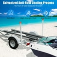 thumbnail image 4 of Adjustable Design Trailer Guide Poles, Trailer Guides with PVC Pipes, 2PCS Rustproof Galvanized Steel Trailer Guide with Light, Boat Trailer Guide, 4 of 9