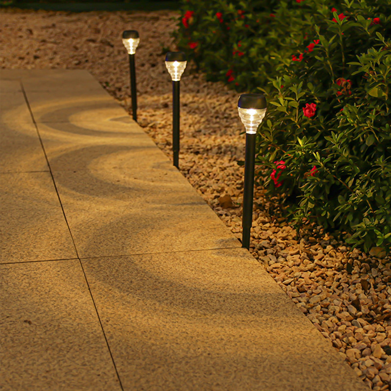 Solar Garden Lights 10 Pack under $5! Kadlawus Solar Garden Lights Outdoor, 10 Pack Solar Powered LED Pathway Lights, Waterproof Solar Stake Lights for Yard Patio Walkway