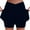 Navy, variant on BOMYJESK Skorts for Woman High Waist Casual Golf Skirts Workout Tummy Control Tennis Skirts Inner Shorts Summer Plus Size Running Short Skirts Black L