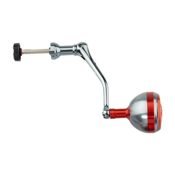 simhoa ing Reel Handle Metal Single Rocker Arm Accessories Premium Accessory Reel Knob Power Handle Grip Replaces Red M