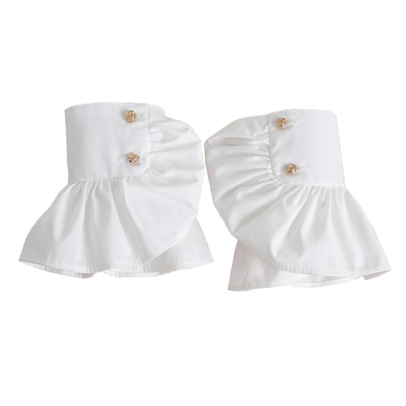 Puños falsos para muñecas para mujer, mangas para las manos, para abrigos, suéteres, adornos de ropa