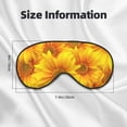 thumbnail image 3 of Rocae 3D Sunflowers for Mask for Women Men, Luxury Eye Cover Eye Shade with Adjustable Strap for Travel, Nap, Meditation, 3 of 7