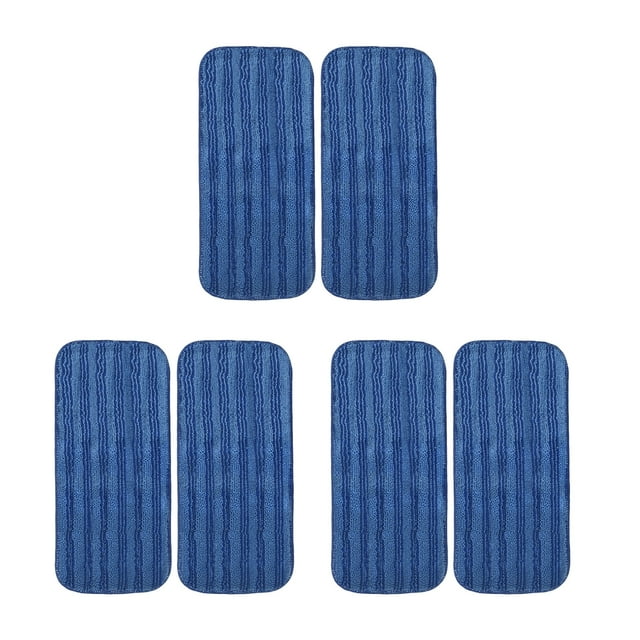 Toystoory 6 paños de limpieza de repuesto para eliminación de manchas fuertes, para seco y húmedo, doble, fácil de limpiar, seco y húmedo, Suministros de limpieza para el hogar azul
