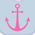 thumbnail image 4 of Inktastic Anchor Nautical pink Girls Baby Bib, 4 of 4