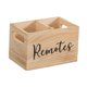 thumbnail image 2 of Soporte para control remoto, caja de almacenamiento de madera, organizador de almacenamiento de medios para escritorio, oficina, mesita de noche,, 2 of 9