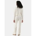thumbnail image 2 of No Boundaries Mixed Stitch Sweater and Pants Set, 2-Piece, Women's, 2 of 4