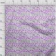 thumbnail image 3 of oneOone Silk Tabby Purple Fabric Abstract Floral Craft Projects Decor Fabric Printed By The Yard 42 Inch Wide, 3 of 5