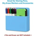 thumbnail image 2 of Magnetic Marker Holders,Locker Organizer, Colored Pen and Eraser Holder,Casewin Magnet Pencil Cup Storage Organizer for Office Board(Blue), 2 of 8