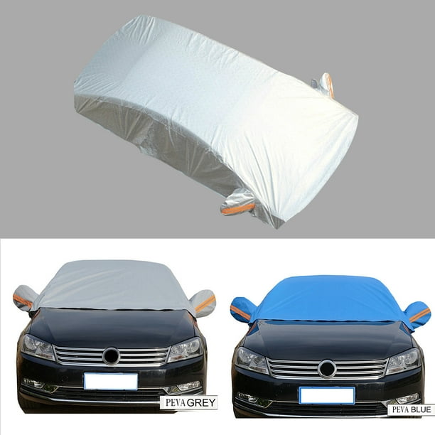 SPRING PARK Half Car Cover Top Windshield Cover Sun Shade Protector