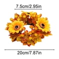 thumbnail image 3 of Mrzvby Fall Decoration and Home Decor,Autumns Harvests Festival Candle Ring And Faux Maple Leaf Berry And Pinecone Decorative Wreath And Designed For Candle Centerpieces, 3 of 6