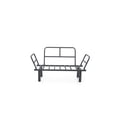 thumbnail image 6 of Futon Sofa Bed, Lounge Memory Foam Sleeper Couch for Living Room, Convertible Modern Chenille Sofa for Compact Living Spaces, 49" W (Beige), 6 of 7