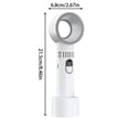 thumbnail image 3 of Bladeless Portable Fan Rechargeable Air Circulation Fan With Digital Display Quiet Mini Fan, 3 of 5