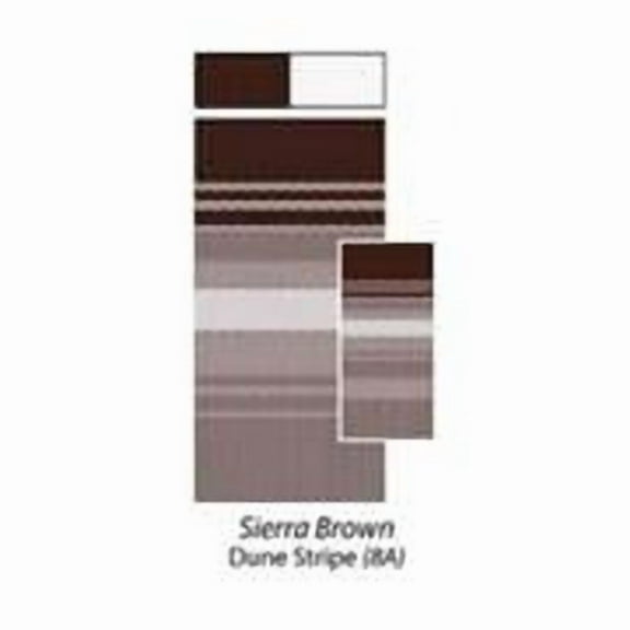Carefree C6F-JU208A00 19-2 ft. Dune Stripe Sierra Brown - White
