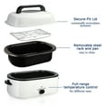 thumbnail image 6 of Superjoe 24 Quart Roaster Oven, Stainless Steel White, 6 of 12