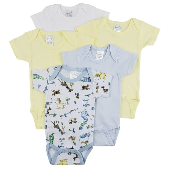 Bambini Short Sleeve One Piece 5 Pack