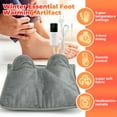 thumbnail image 3 of Electric Heating Foot Warmer 9 Level Adjustable Temperature Winter Foot Warming Device Household Hand Warming Pad Washable (GRAY,UK Plug 220-240V), 3 of 7