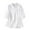 White, variant on Fesfesfes Workout Top Womens Casual Loose Fashion T-Shirt Seven Cent Sleeve Button Pockets Tops Cotton And Linen Blouse Shirts Women 2XL(US:12)