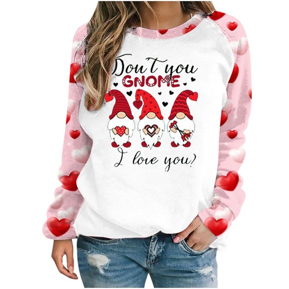 Preppy Sweatshirt, Leopard Print Tops for Women, Spring Clothes for Women 2024 Trendy Womens Blouses And Tops Fashion Cute Heart Graphic
