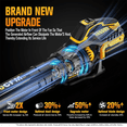 thumbnail image 4 of 700 CFM Leaf Blower Compatible with DeWalt 20V Max Battery (Bare Tool) | 200 mph Heavy-Duty Cordless Blower with 2-Speed Sliding Switch, Copper Motor for Lawn Care, Yard Debris & Winter Snow, 4 of 8