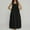 01 Black, variant on Weiqiqre Casual Dresses for Women Loose Adjutable Strap Big Pockets Jumper Dress Midi Bib Overall
