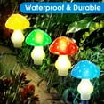 thumbnail image 3 of 8-Pack Solar Mushroom Lights for Garden Decor,Outdoor 8 Modes 18 ft Waterproof Solar Powered Landscape Cute Fairy String Light for Yard Garden Lawn Patio Outside Decor（Multicolor）, 3 of 8