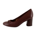 thumbnail image 2 of Naturalizer Sienna Women's Heels Cappuccino Brown Leather Size 10 W, 2 of 8