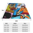 thumbnail image 4 of Lsque Scooby-Doo Pattern Fuzzy Fleece Throw Blanket Extra Large,Super Soft,Fluffy and Warm Blankets for Couch,Bed,All Season Use (40"x30"), 4 of 7