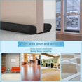 thumbnail image 3 of 36" Waterproof Door Draft Sper Double Side Noise Dust Blocker Under Draft Guard, Weather Stripping Door Seal Wind-Proof, Adjust Size 30\\u201C-36\\u201D, White-Cotton, 3 of 5