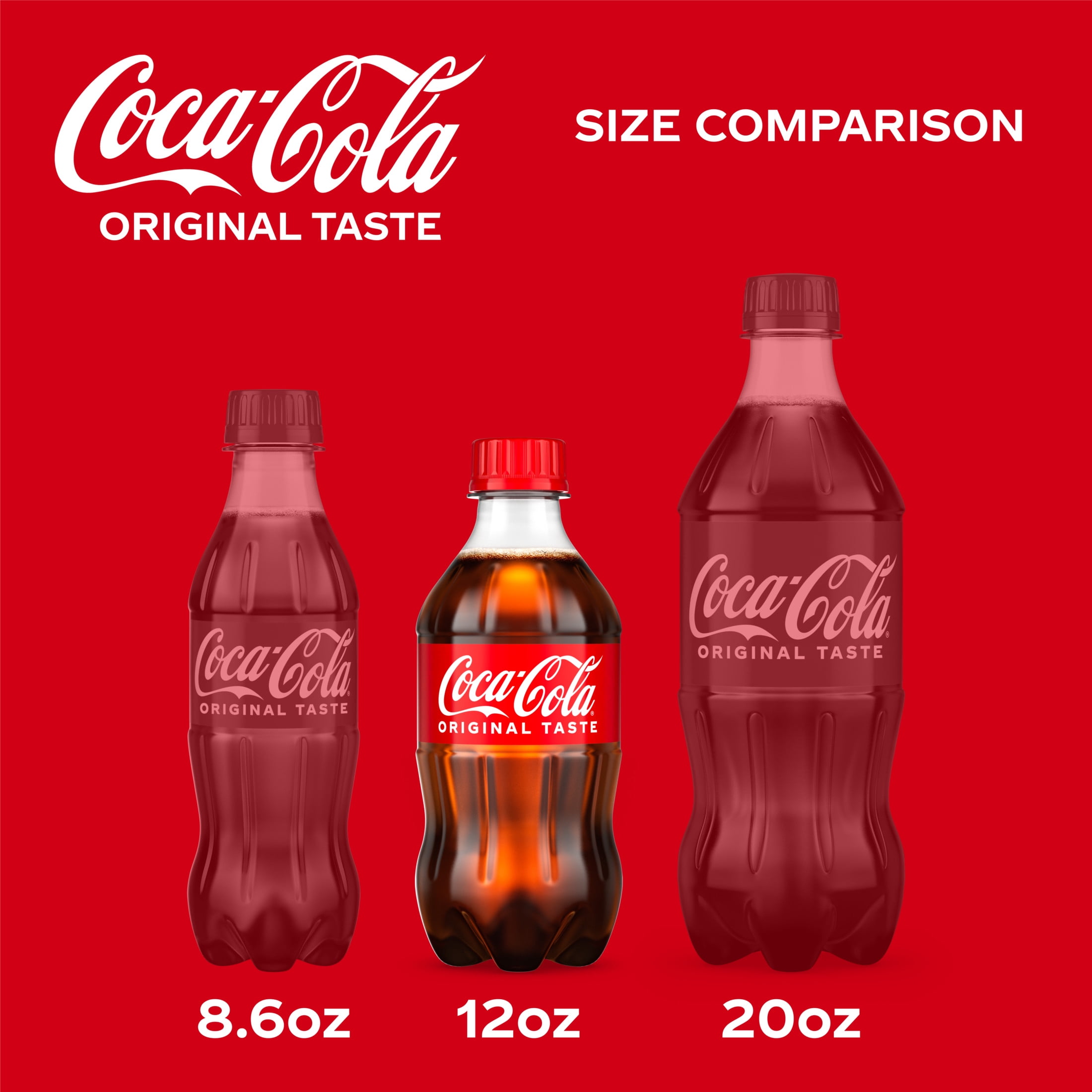 Coca-Cola Soda Pop Bottles, 12 fl oz, 8 Pack
