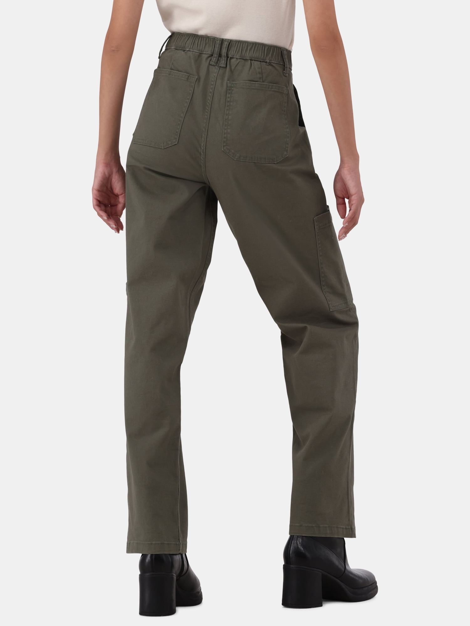 No Boundaries Wide Leg Cargo Pants, 31'' Inseam, Women's