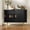 Sliding-Black, variant on HLR 47.2" W Fluted Sideboard Buffet Cabinet with Storage, Mid-Century Console Table Credenza with Tambour Doors, Brown