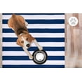 thumbnail image 5 of FH Home Outdoor Rug - Waterproof, Fade Resistant, Reversible - Premium Recycled Plastic - Striped - Large Patio, Deck, Sunroom, RV, Camping - Brittany Stripe - Blue & White - 9 x 12 ft Foldable, 5 of 9