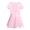 Pink-A, variant on Girls Long Sleeves Ballet Dance Gymnastics Leotard with Chiffon Tied Skirt Outfit Set