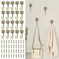thumbnail image 3 of FUYGRCJ 20PCS Vintage Metal Wall Hooks Kit, Versatile Bohemian Decorative Hooks Set, Exquisite Metal Wall Hook Hangers Kit for Entryway, 3 of 10