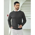 thumbnail image 4 of COOFANDY Men Crewneck Pullover Sweater Business Casual Sweater Lightweight Knit Sweater, 4 of 10
