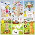 thumbnail image 3 of 151 Piezas de Pegatinas de Ventana de Huevos de Conejo UHUSE Pascua, 3 of 10