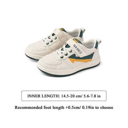 

TARANIS Unisex Boys Girls Skate Shoes Color Block Soft Sole Anti Slip Sneakers Trendy Shoes