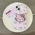 thumbnail image 4 of Hello Kitty Sanrio Pink Bracket shell Anime Phone Case For iPhone 15 14 13 12 11 Pro Max Case Cute Cartoon shockproof Soft Cover, 4 of 7