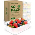 thumbnail image 1 of Envases Prep Naturals para preparación de comidas, 50 unidades, 750 ml, sin BPA, 1 of 7