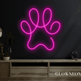 thumbnail image 3 of Glowneon Pet Paw Neon Sign, Pet Shop Led Sign, Pet Lover Bedroom Art, 3 of 5