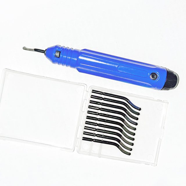 Kit De Herramientas De Desbarbado De Metal, Juego De Cortadores De Desbarbado con 10 Cuchillas Afiladas Cuchillas De Eliminación De Rebabas para Madera, Plástico, Aluminio, Cobre, Acero ShuxiuWang 9024715988287