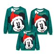 thumbnail image 2 of Disney Mickey Mouse Womens Sweatshirts Christmas Green Graphic Hoodies Family Matching Pullover Tops, 2 of 10