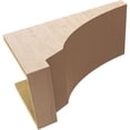 thumbnail image 6 of 12"W x 24"D x 12"H Wide Moab Rough Cedar Woodgrain TimberThane Corbel, Primed Tan, 6 of 6