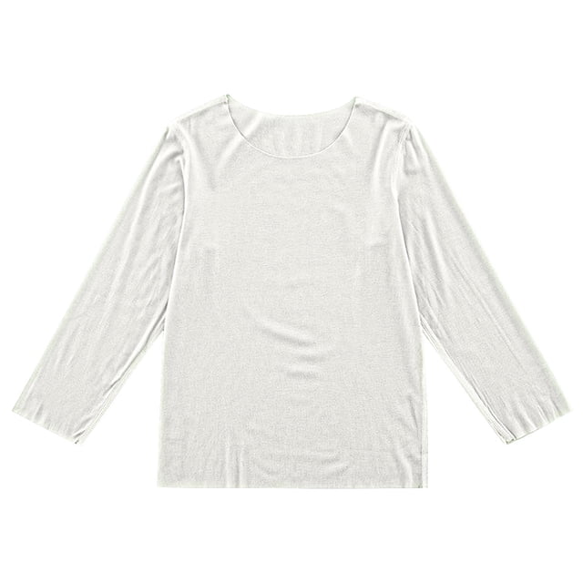 Long Sleeve Round Neck Top for Kids, Soft Polyester-Spandex Blend, Breathable Fabric, Casual Base Layer, Unisex Fit, Blue Color
