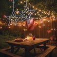 thumbnail image 6 of Kumdkd Independence Day Patriotic LED Star Window Light – Iron Forged Red, White & Blue 4th of July Decor for Memorial Day, Veterans Day, and Indoor/Outdoor Celebrations 12.2x12.01in, 6 of 6