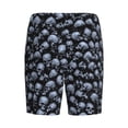 thumbnail image 2 of Lsque Gothic Skull Mens Sleep Pajama Shorts,Short Pajama Pants, Cotton Ultra-Soft Knit-X-Large, 2 of 9