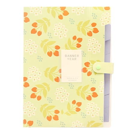 LAIQIEN Flower Print File Folder 6 Pockets Expanding Document Organiser Sorting Folder Letter Size for School Office Supplies LAIQIEN Flower Print File Folder 6 Pockets Expanding Document Organiser Sorting Folder Letter Size for School Office Supplies