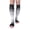 Black/Gray/White, variant on Open Toe Compression Socks, 20-30 mmHg, Toeless Compression Sleeves for Legs, Knee High Stockings for Shin Splints, Varicose Veins, Travel, Pink/Violet/White, 2X-Large Size, 1 Pair